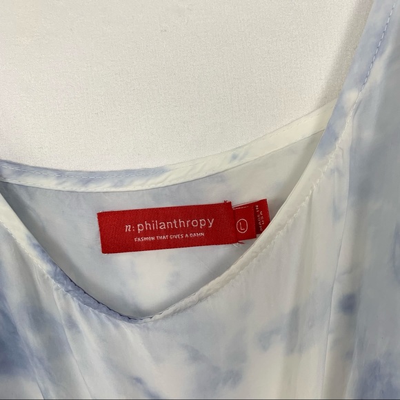 N:Philanthropy x REVOLVE Willa Mini Slip Tie Dye Dress Morning Dew Large - Picture 7 of 7